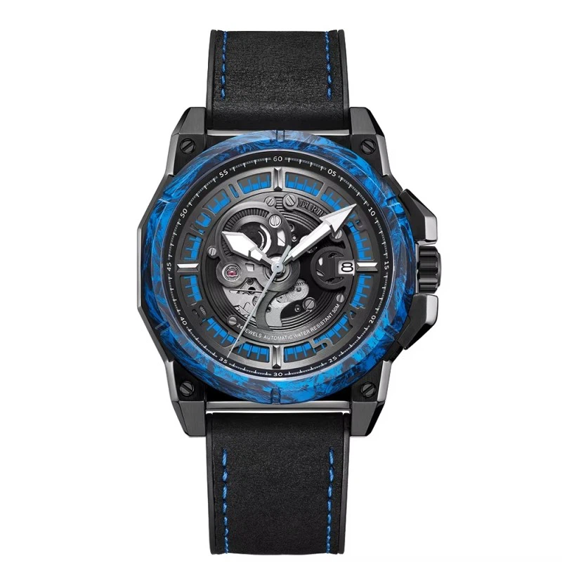 Carbon Fiber Automatic Mechanical Watch Men